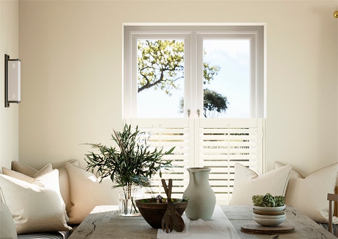 Bromley, Ivory Cream - Cafe Style Plantation Shutter - Image 3